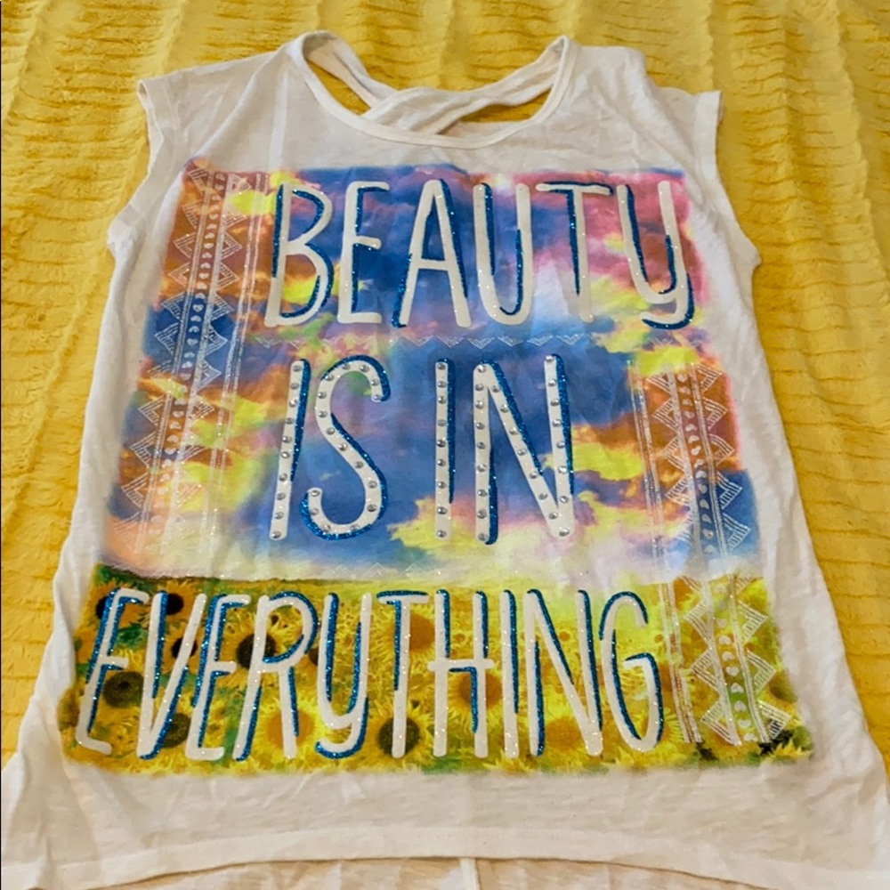 Girls sleeveless T-shirt